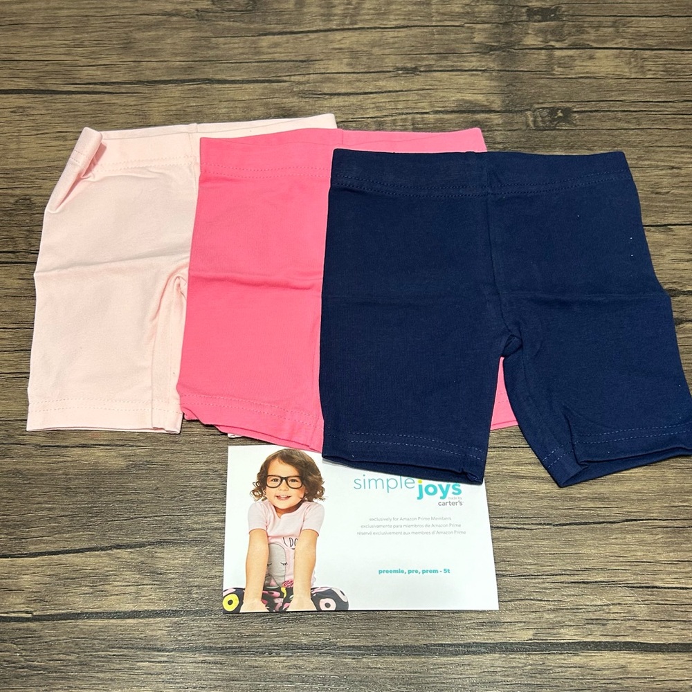 3-2T Simple Joys By Carter’s Girls Bike shorts NWOT
